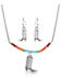 Image #2 - Montana Silversmiths Women's Colorstruck Cowboy Boot Beaded Jewelry Set - 2 Piece, Silver, hi-res