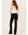 Image #1 - Miss Me Women's Classic Mid Rise Stretch Bootcut Jeans , Black, hi-res