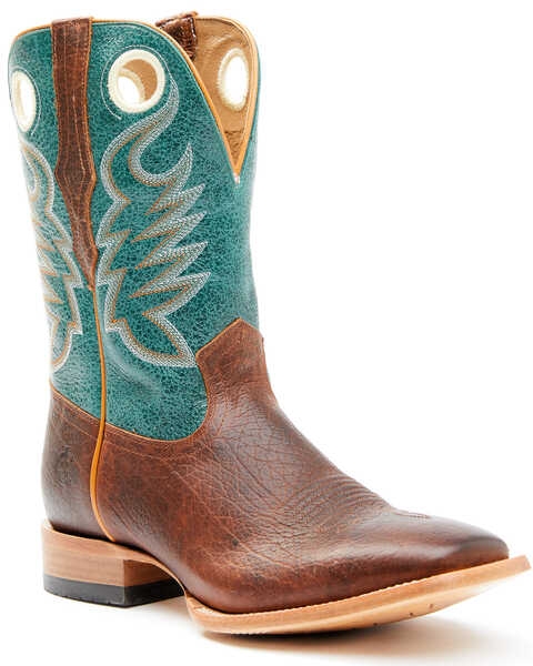 Image #1 - Cody James Men's Union Ocean Western Boots - Broad Square Toe, Green, hi-res