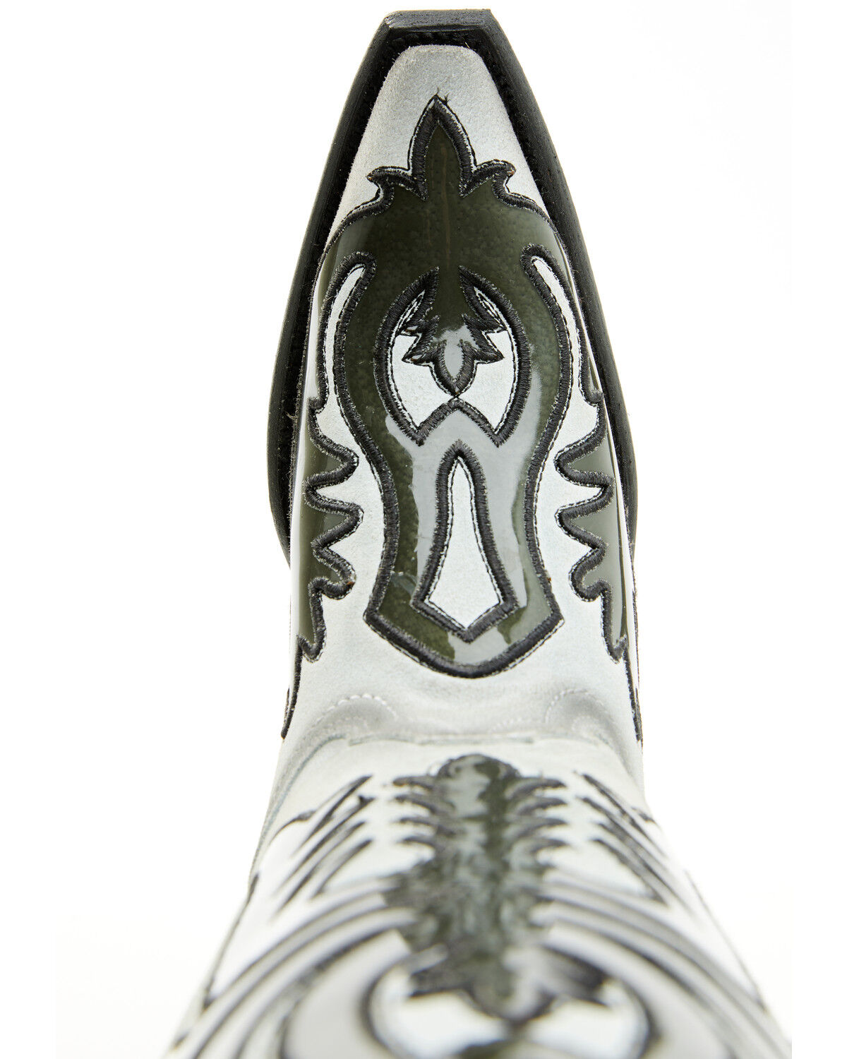 Image #6 - Corral Women's Polymer Blacklight Overlay Tall Western Boots - Snip Toe, White, hi-res