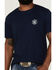 Smith & Wesson Men's American Original Circle Graphic Short Sleeve T-Shirt , Navy, hi-res