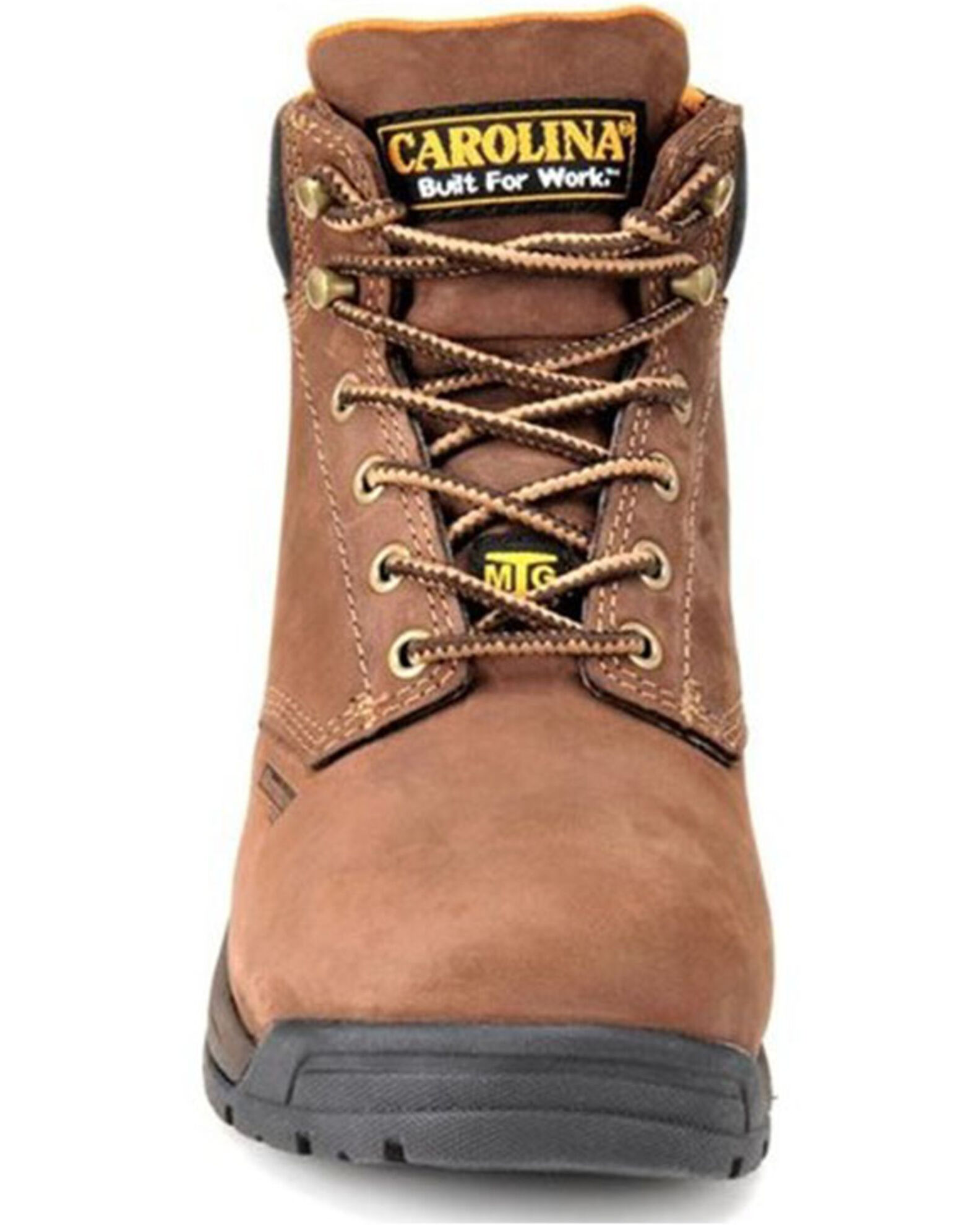 Image #3 - Carolina Women's 5" Lace-Up Raleigh Met Guard Work Boots - Aluminum Toe, Brown, hi-res