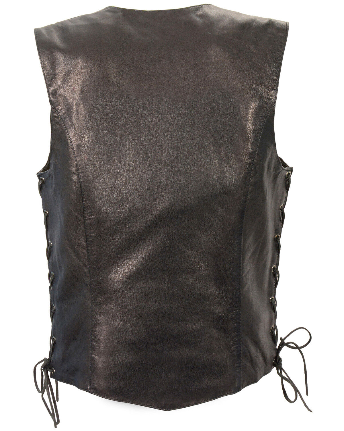 Image #2 - Milwaukee Leather Women's Lightweight Side Lace Concealed Carry Vest, Black, hi-res