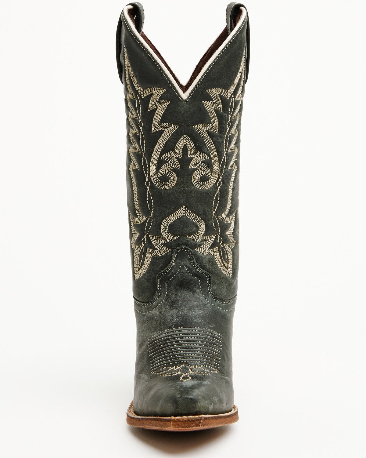 Laredo Women's Kama Snip Toe Leather Boots - Navy/Tan 20009