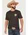Image #2 - Ariat Men's Take The Long Way Short Sleeve Graphic T-Shirt, Charcoal, hi-res