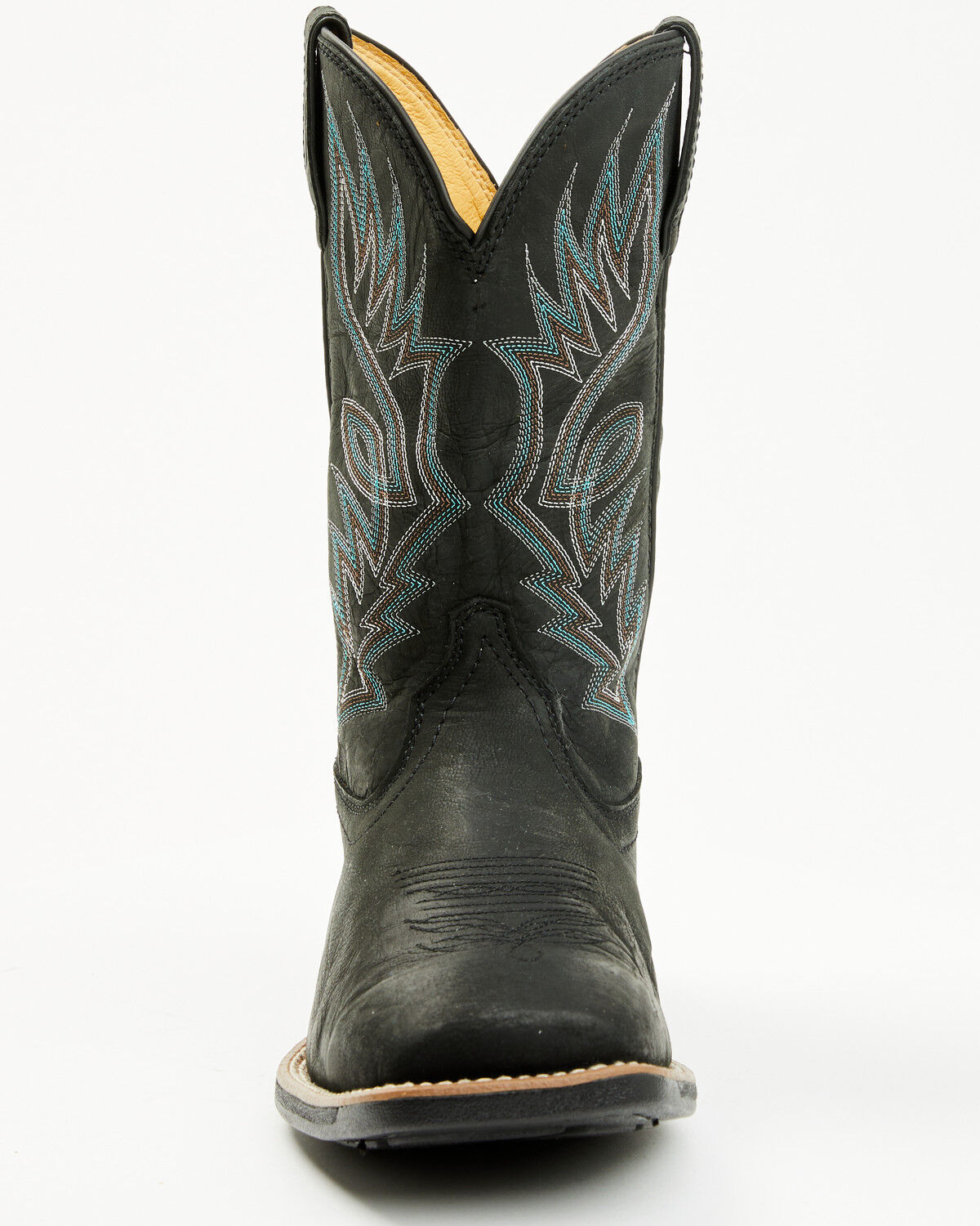 Image #4 - Justin Men's Zeke Performance Western Boots - Broad Square Toe, Black, hi-res