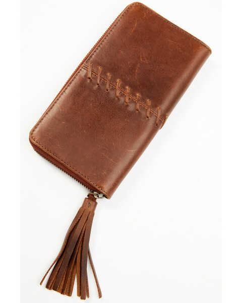 Image #1 - Cleo + Wolf Women's Leather Wallet, Distressed Brown, hi-res