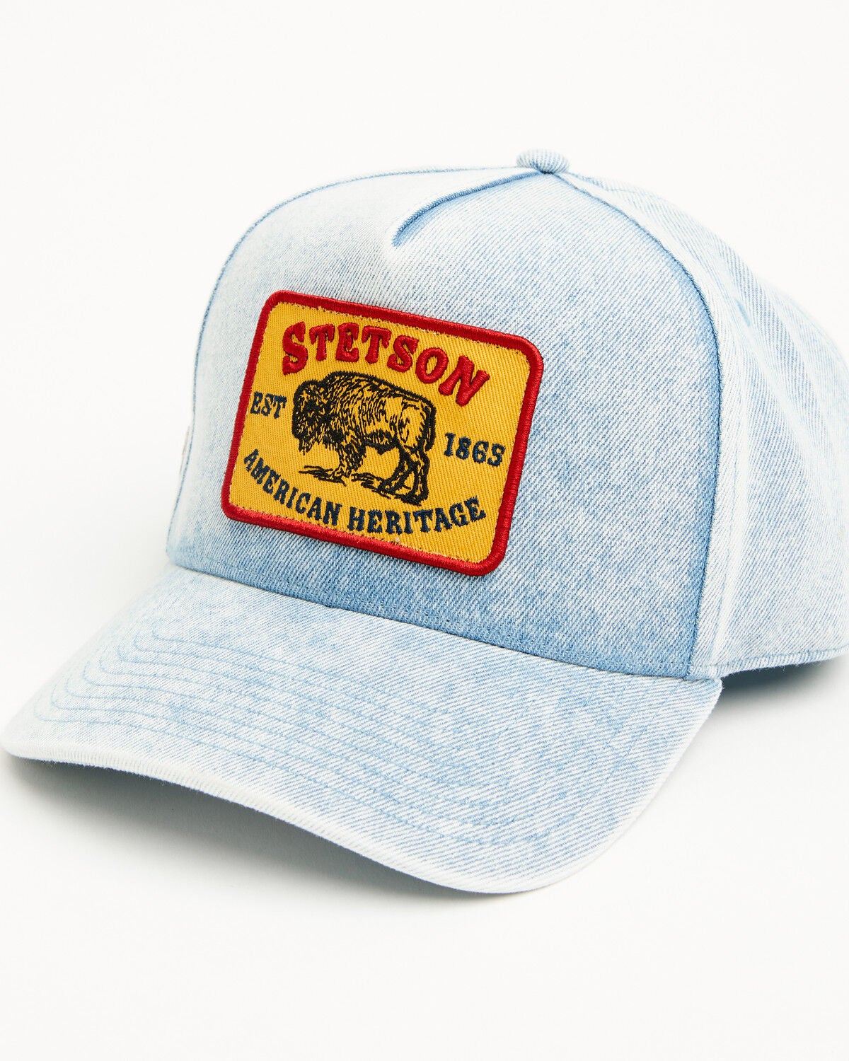 Image #1 - Stetson Men's American Heritage Ball Cap, Blue, hi-res