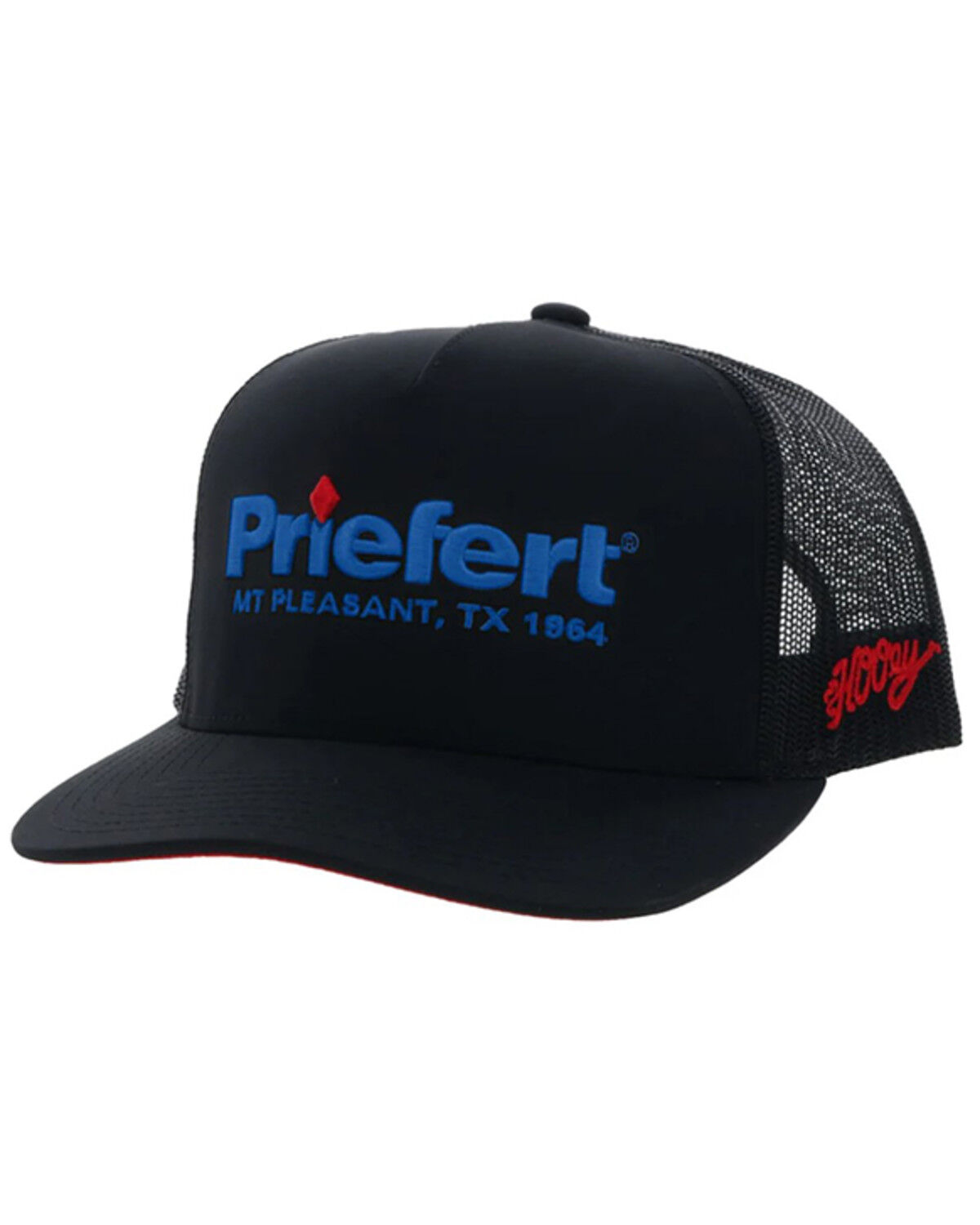 Image #1 - Hooey Men's Priefert Trucker Cap, Black, hi-res