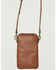 Image #3 - Shyanne Women's Studded Tooled Crossbody Phone Bag , Brown, hi-res