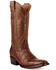 Ferrini Men's Stallion Western Boots - Square Toe, Cognac, hi-res