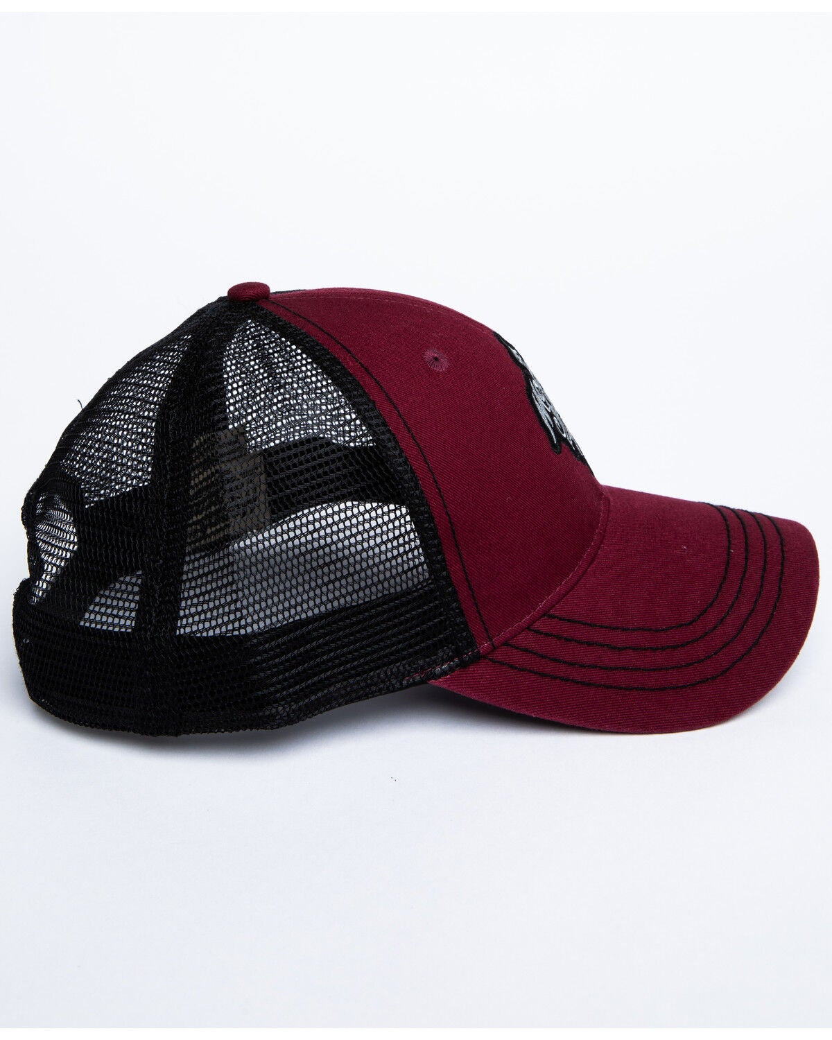 burgundy ball cap