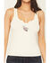 Image #3 - Idyllwind Women's Mama Tried Ribbed Graphic Tank, Cream, hi-res