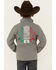 Image #4 - Cowboy Hardware Boys' Fuerte Bull Zip Jacket, Grey, hi-res