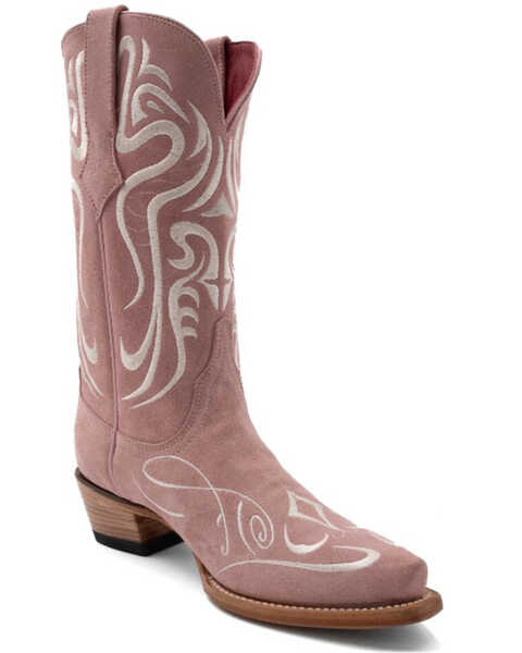 Image #1 - Ferrini Women's Belle Western Boots - Snip Toe , Pink, hi-res