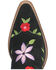 Image #6 - Dingo Women's Flower Power Suede Tall Western Boots - Snip Toe, Black, hi-res