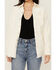 Image #3 - Rock & Roll Denim Women's Corduroy Long Sleeve Snap Shirt, Cream, hi-res