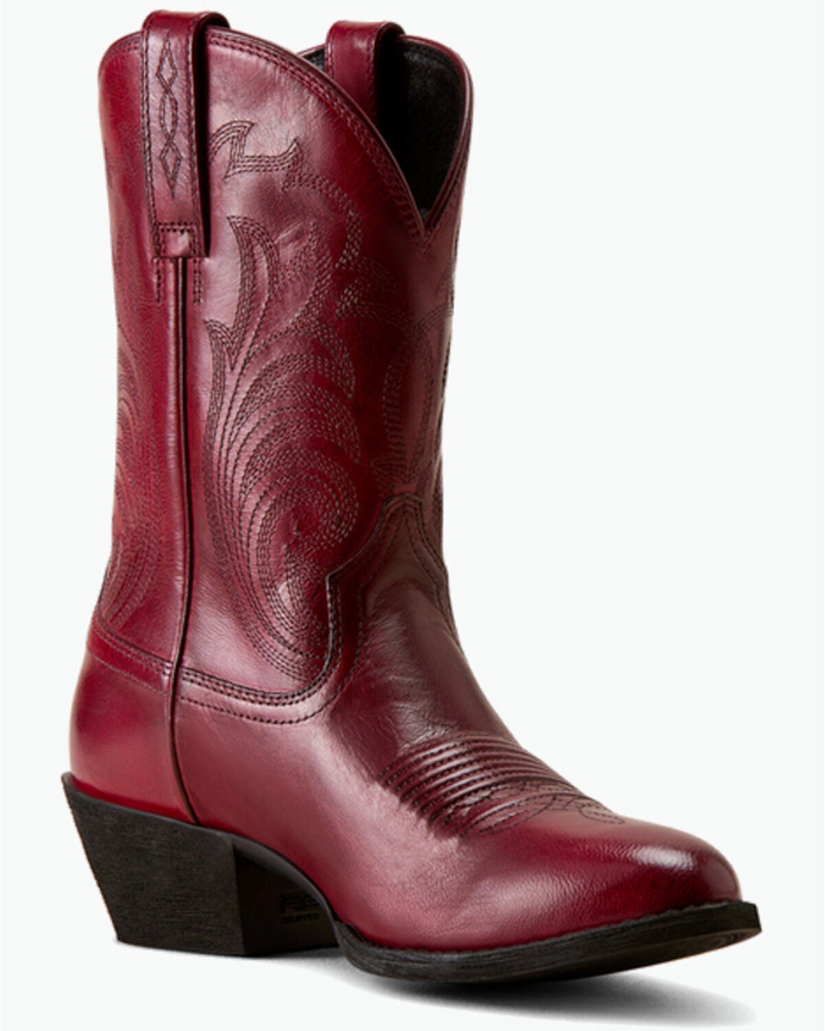 Image #1 - Ariat Women's Heritage Noir Western Boots - Round Toe, Red, hi-res