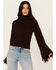 Image #1 - Shyanne Women's Bell Sleeve Marled Sweater, Chocolate, hi-res