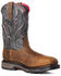 Ariat Men's Workhog Waterproof Western Work Boots - Broad Square Toe, Brown, hi-res