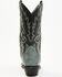 Laredo Men's Lizard Print Wingtip Western Boots - Pointed Toe, Grey, hi-res