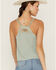 Image #3 - Shyanne Women's Southwestern Embroidered V-Neck Slate Cami, , hi-res