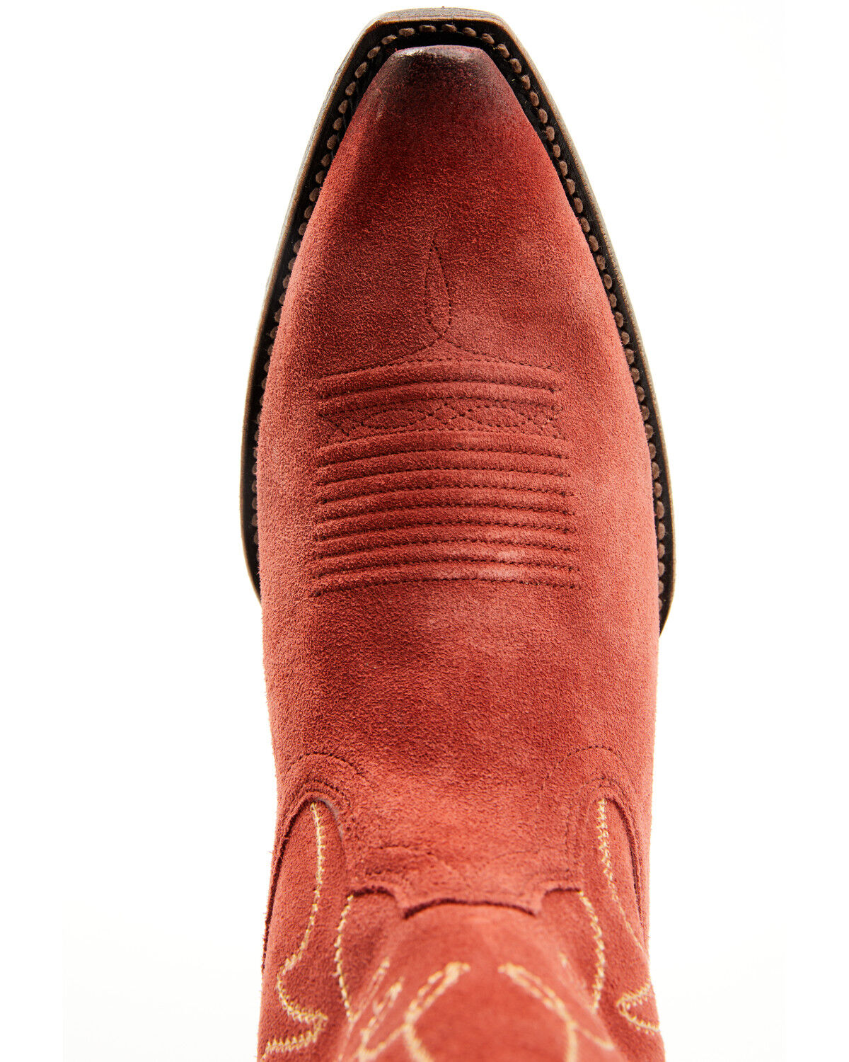 Image #6 - Ariat Women's Jukebox Suede Western Boots - Snip Toe, Red, hi-res