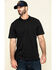 Image #1 - Hawx Men's Miller Pique Short Sleeve Work Polo Shirt, Black, hi-res