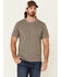 Image #1 - North River Men's Solid Slub Short Sleeve T-Shirt , Grey, hi-res