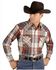 Image #3 - Ely Walker Men's Assorted Plaid or Stripe Long Sleeve Pearl Snap Western Shirt, Plaid, hi-res