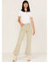 Rolla's Women's High Rise Eastcoast Cropped Flare Jeans, Light Green, hi-res