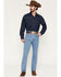 Image #1 - Wrangler Men's 936 Cowboy Cut Slim Fit Prewashed Jeans, Antique Blue, hi-res