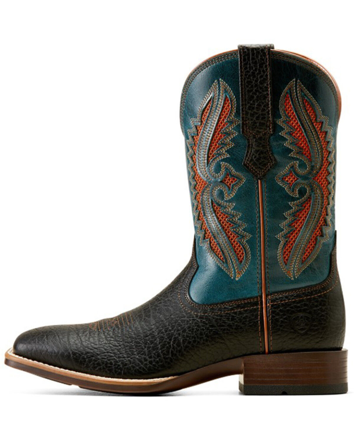 Image #2 - Ariat Men's Rowder VentTEK 360° Performance Western Boots - Broad Square Toe, Black, hi-res