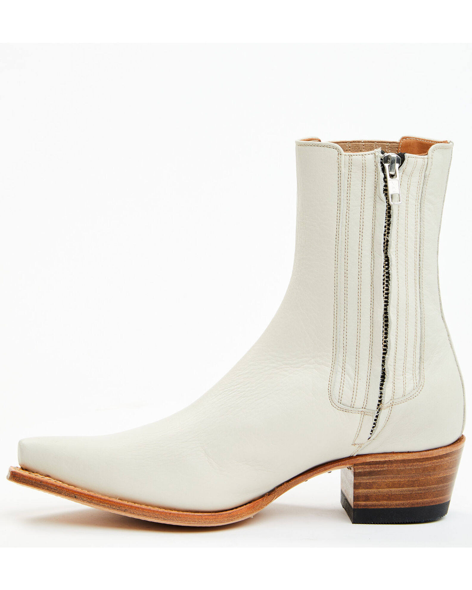 Image #3 - Sendra Women's Western Fashion Booties - Snip Toe, Ivory, hi-res