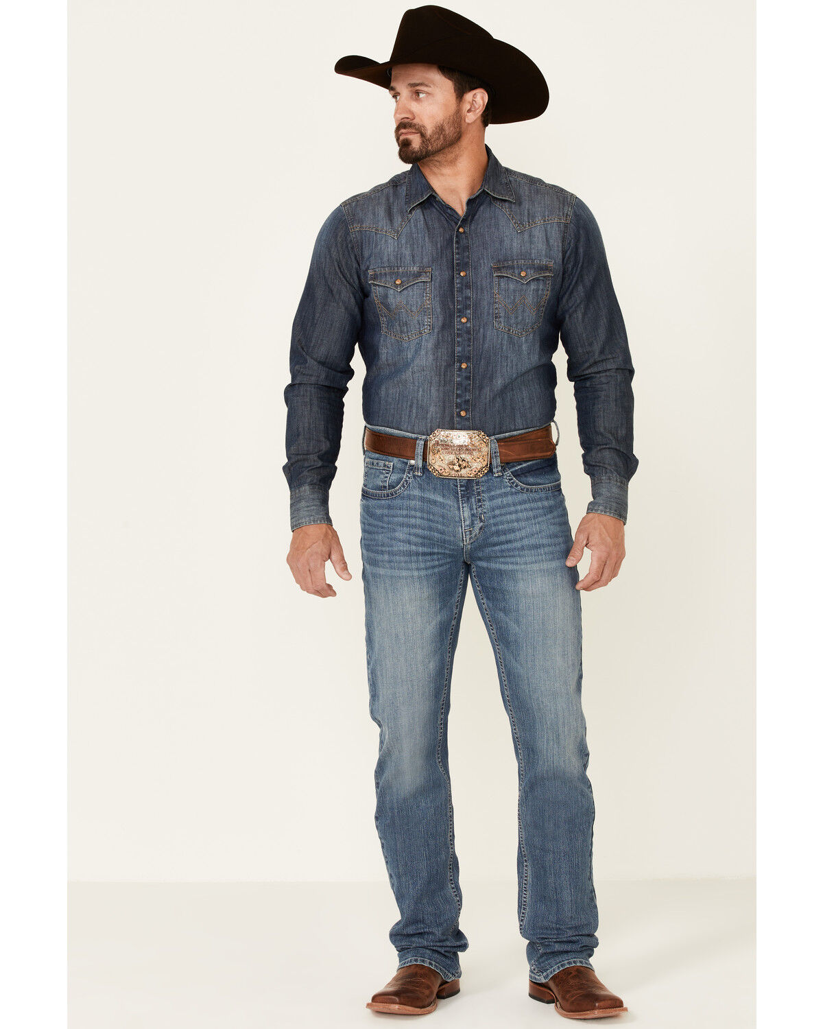 Image #1 - Cody James Men's Casey Light Wash Stretch Stackable Straight Jeans, , hi-res