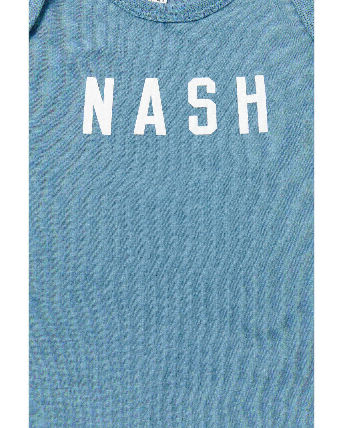 Image #2 - The NASH Collection Infant Boys' NASH Short Sleeve Onesie, Blue, hi-res