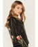 Image #3 - Idyllwind Women's Cactus Bloom Floral Patchwork Leather Moto Jacket, , hi-res