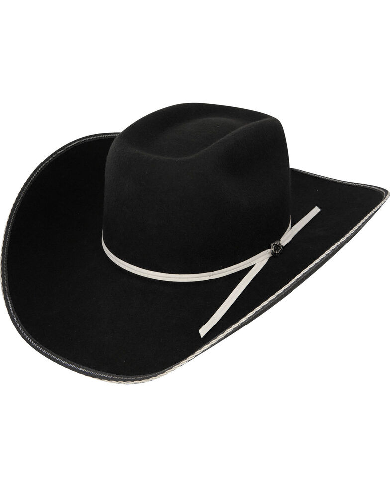 Resistol Men's Snake Eyes Wool Cowboy Hat, Black, hi-res