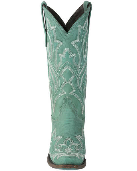 Image #4 - Lane Women's Saratoga Western Boots - Snip Toe, Turquoise, hi-res
