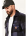 Image #2 - Brixton Men's Bowery Arctic Plaid Print Long Sleeve Snap Stretch Flannel Shirt, Navy, hi-res