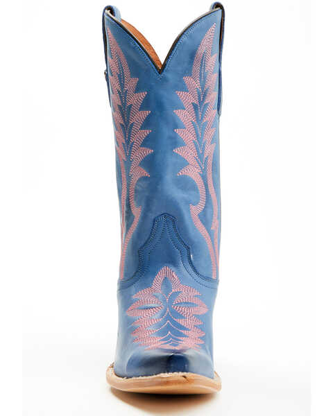 Image #4 - Dan Post Women's Rochelle Western Boots - Snip Toe , Blue, hi-res