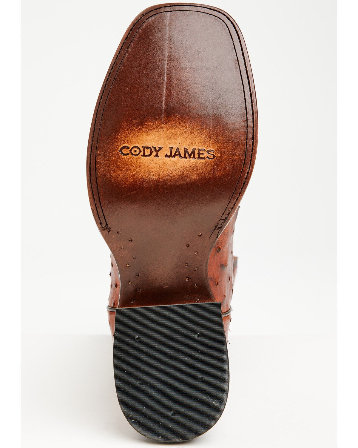 Image #7 - Cody James Men's Montana Exotic Caiman Western Boots - Broad Square Toe, Cognac, hi-res