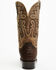 Image #5 - Dan Post Men's Exotic Ostrich Leg Western Boots - Square Toe, Chocolate, hi-res