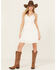 Image #1 - Shyanne Women's Lace Bustier Mini Dress, White, hi-res