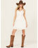 Image #1 - Shyanne Women's Lace Bustier Dress, White, hi-res