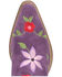 Image #6 - Dingo Women's Flower Power Suede Tall Western Boots - Snip Toe, Purple, hi-res