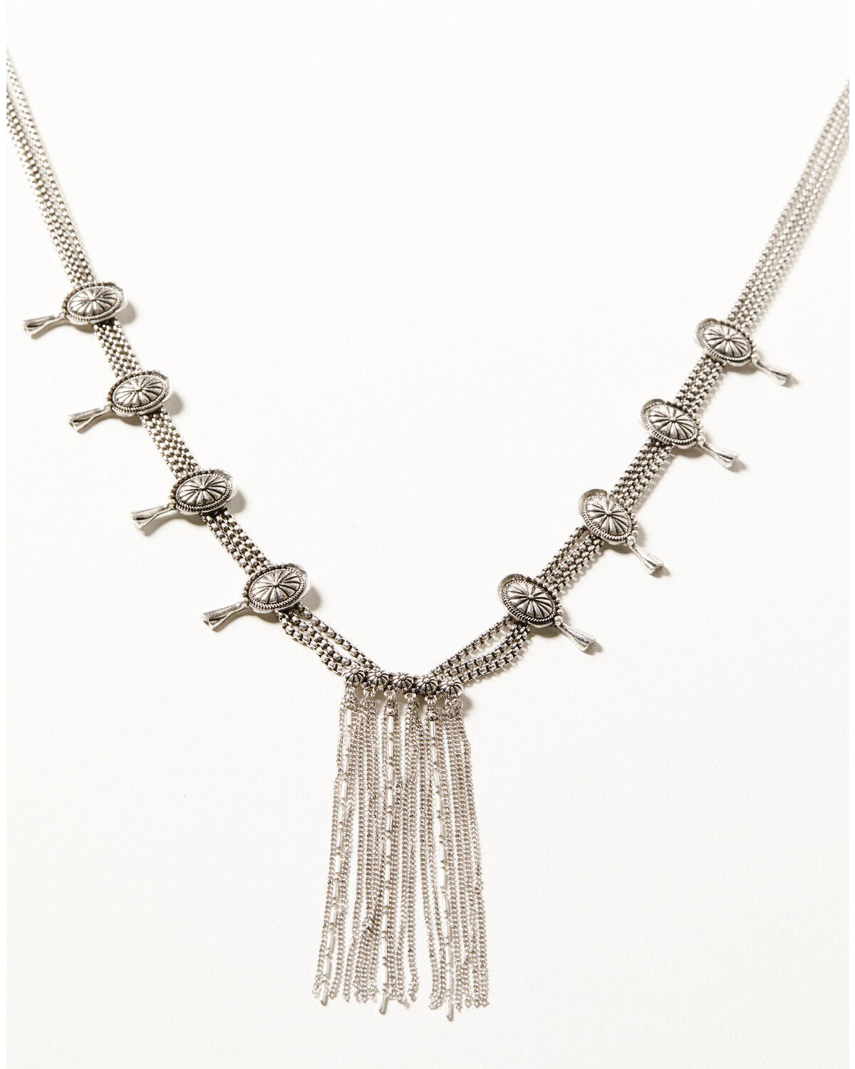 Image #1 - Shyanne Women's Desert Charm Concho Necklace, Silver, hi-res