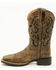 Image #3 - Shyanne Women's Gia Short Western Boots - Broad Square Toe, Brown, hi-res