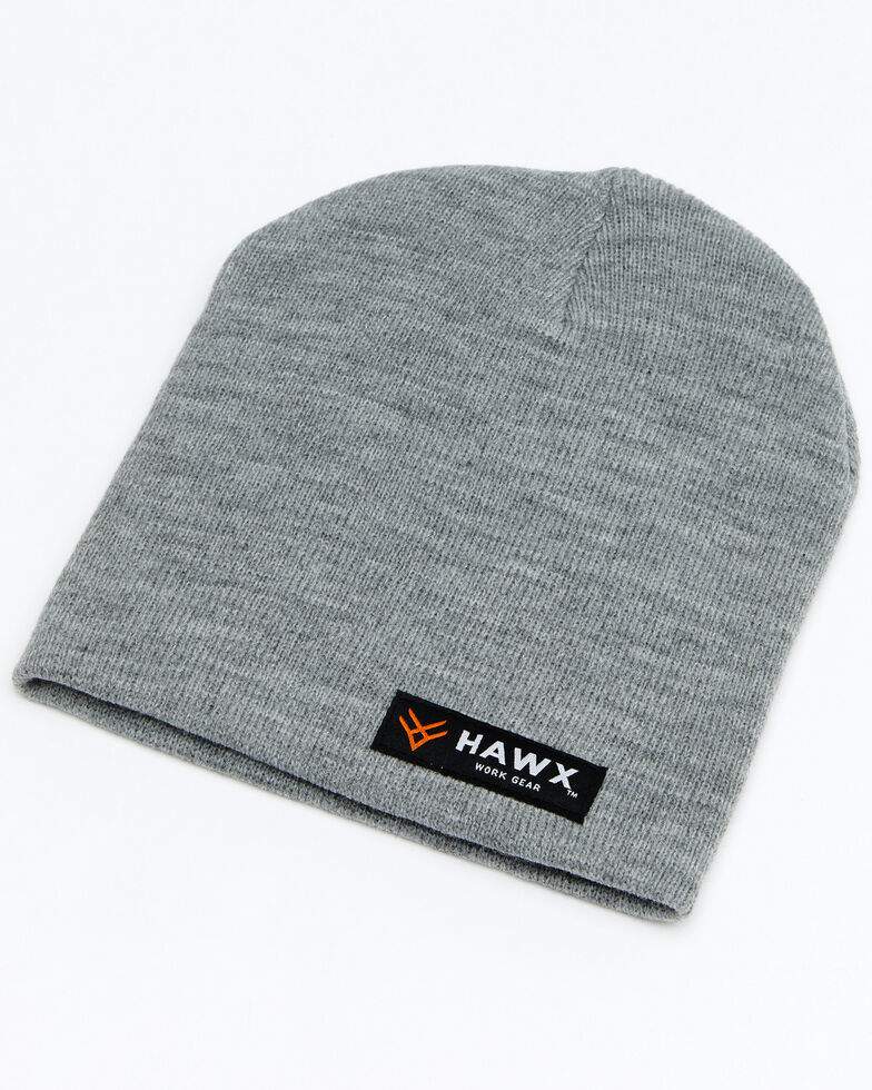 Hawx® Men's Grey Bar Logo Skull Cap , Grey, hi-res