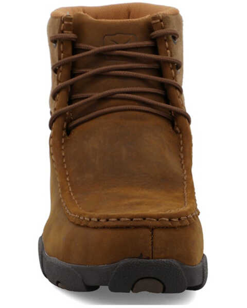 Image #4 - Twisted X Men's 6" Work Driving Moc - Alloy Toe, Brown, hi-res